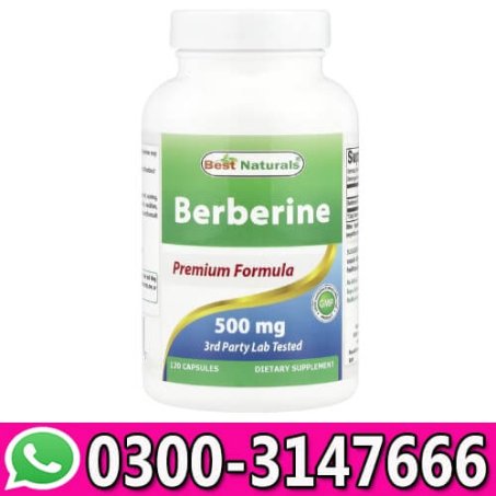 Best Naturals Berberine 500mg 120 Capsules In Pakistan